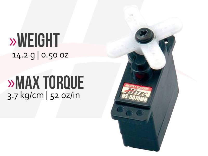 Hitec HS-5070MH Ultra Torque, Metal Gear Feather Servo