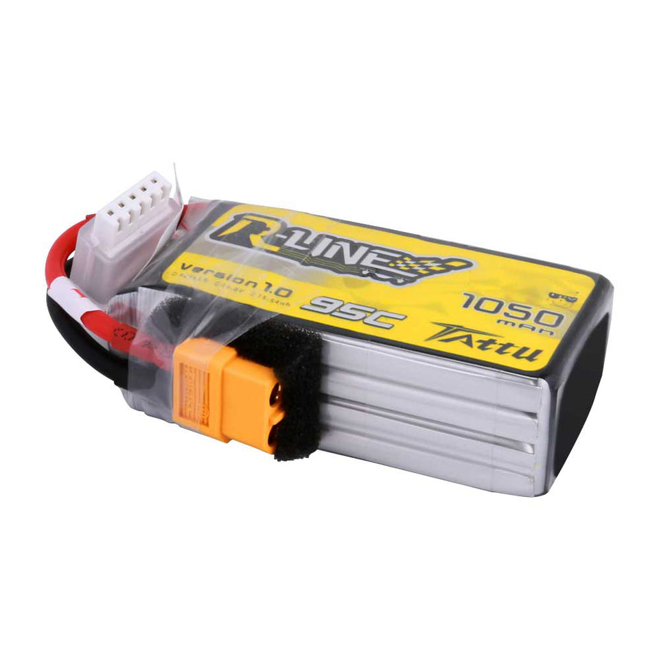 Tattu R-Line 1050mAh 95C 4S1P Lipo Battery Pack With XT60 Plug - Buddy RC