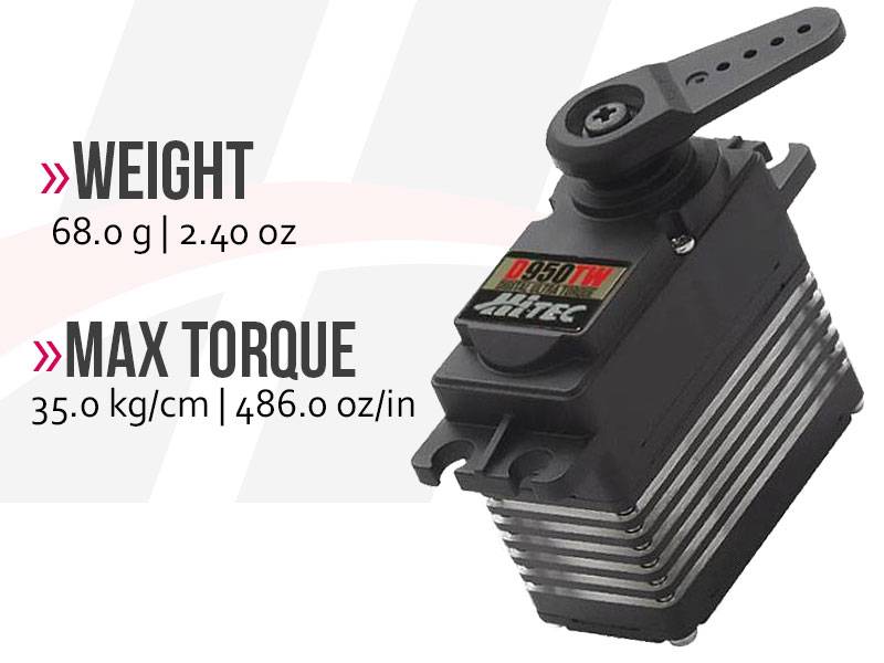 Hitec D950TW 32-Bit, Ultra Torque, Titanium Gear Servo