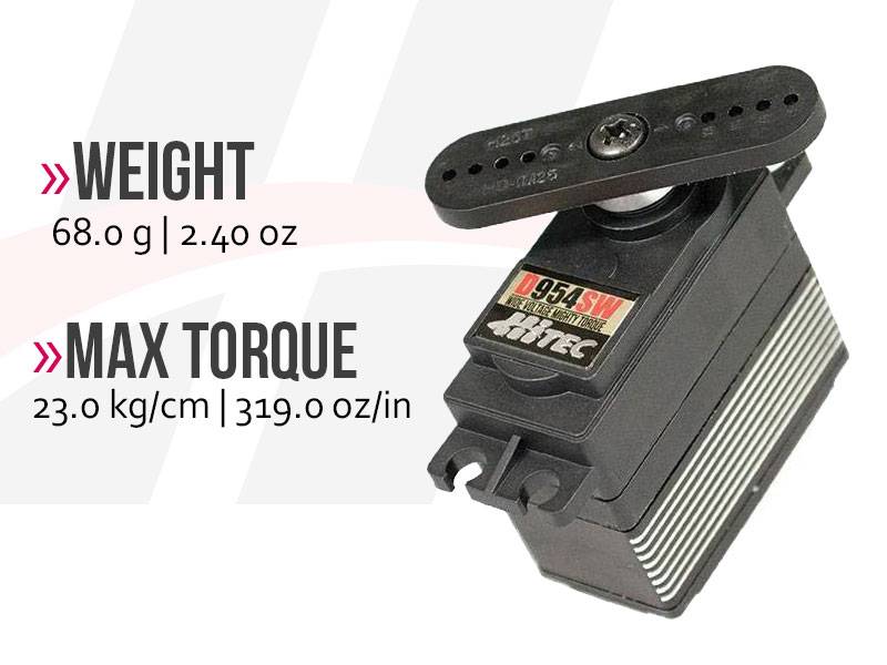 Hitec Premium Digital Servos w/Coreless Motors & Metal Gears HS-D954SW 32 Bit Wide voltage High Torque Steel Gear Servo