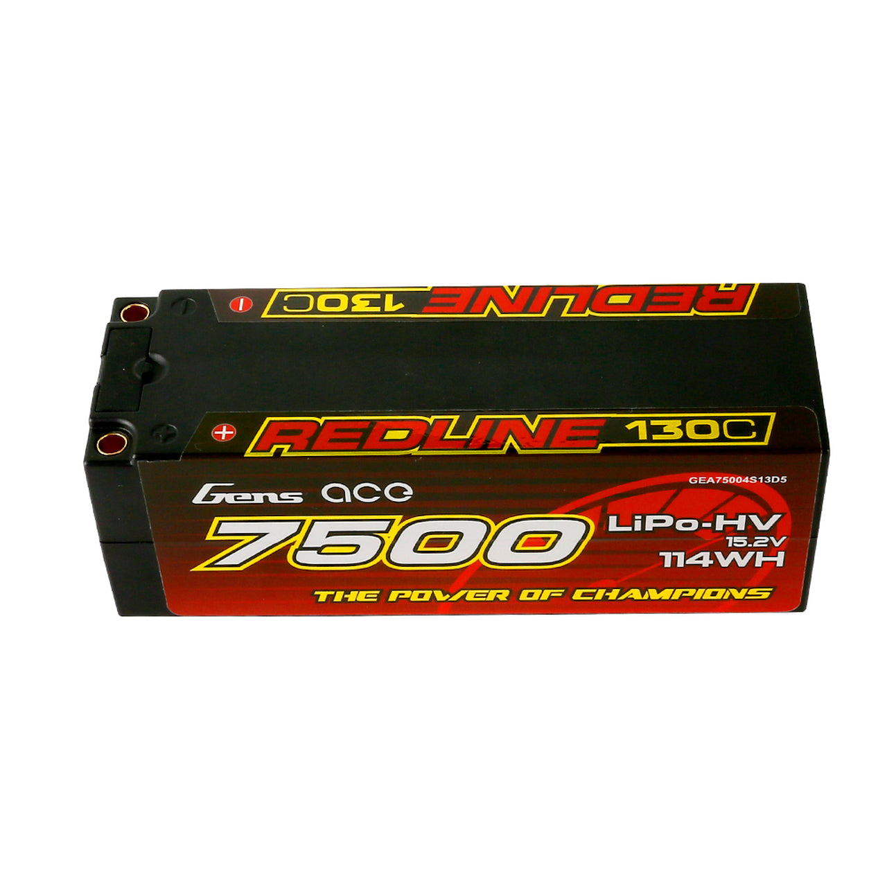 Gens Ace 7500mAh 4S1P HardCase 130C 15.2V Lipo Battery Pack #50 For RC Cars Racing Series