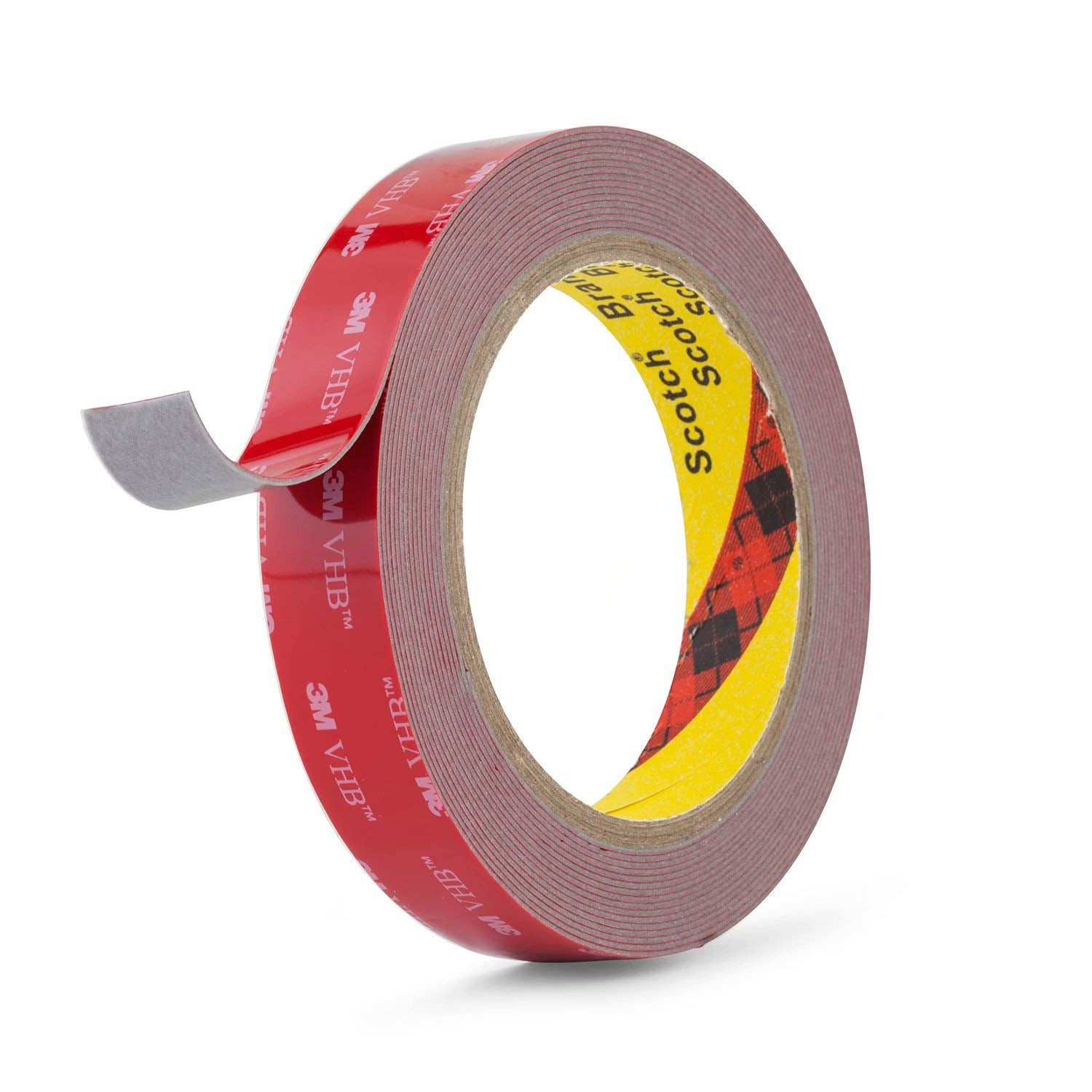 3M 5608 Gray Double Sided Tape 0.8 inch Wide 10 Foot Long