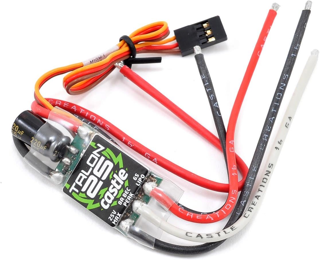 Castle Creations Talon Series ESCs 25amp (No Data Logging, Robust BEC)