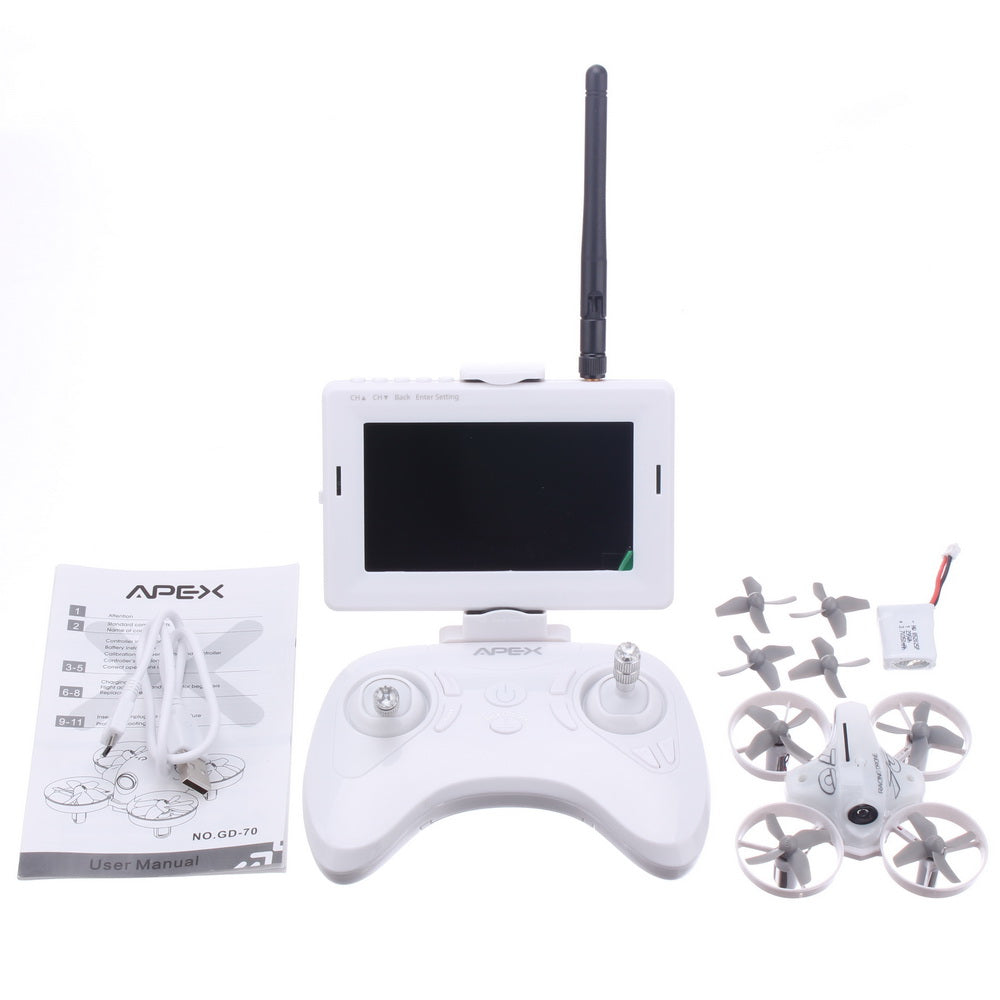 First Step RC FPV101 Ready to Fly FPV Drone Radio Combo Monitor Version