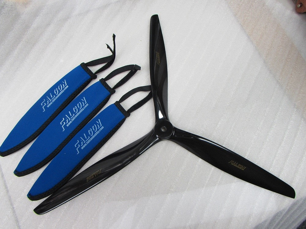 Falcon C3E 19" 3-Blade Carbon Props for Electric 19X13 19.5X13