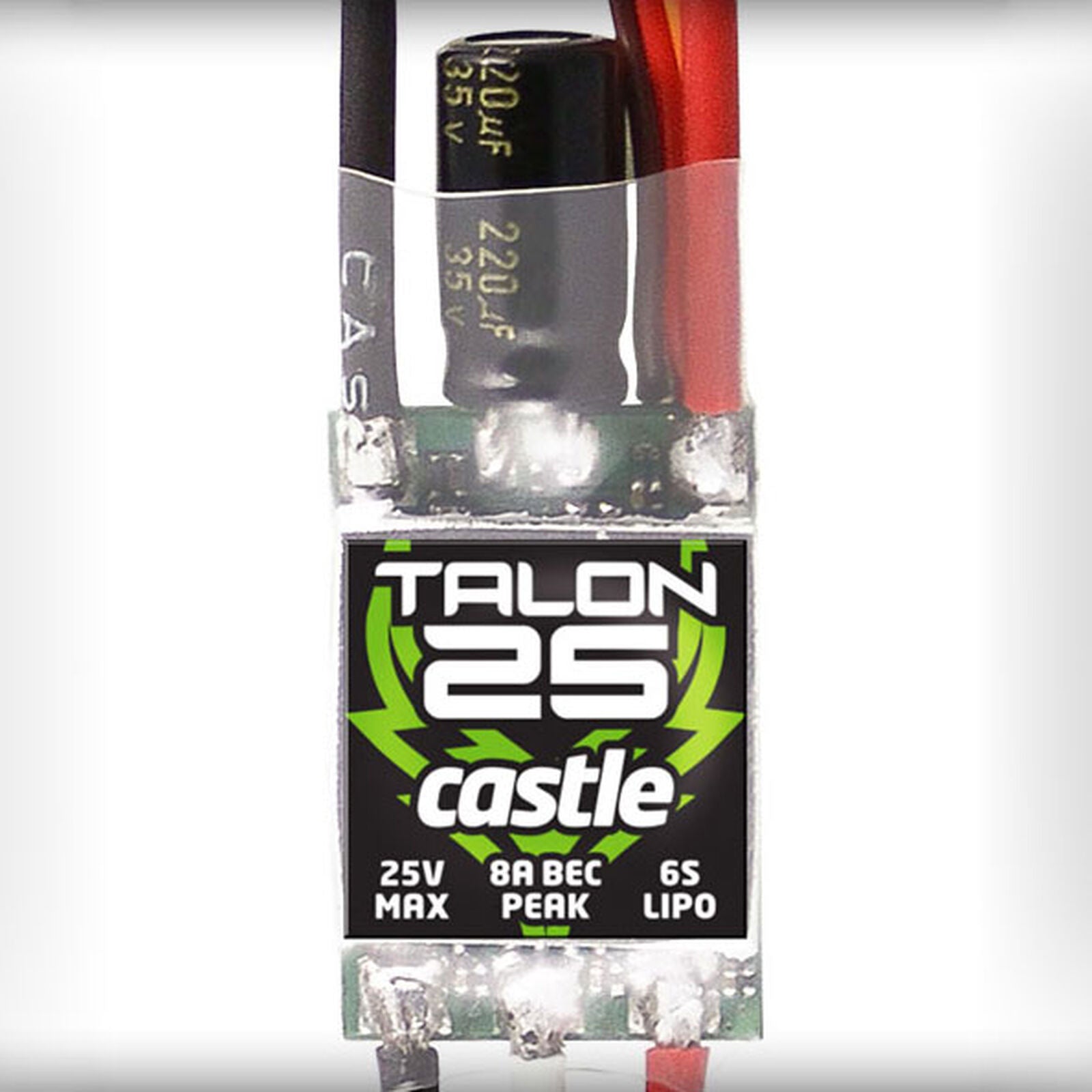 Castle Creations Talon Series ESCs 25amp (No Data Logging, Robust BEC)