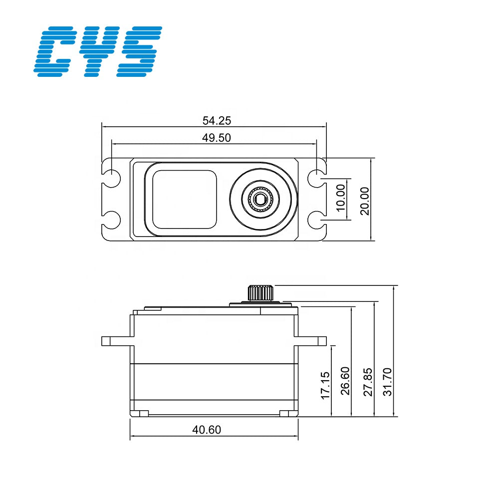 CYS BLS5517 Waterproof Brushless Motor 52g Metal Gear Digital Servo