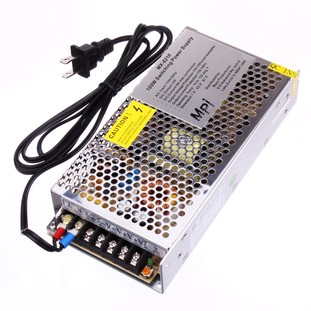 MPI 100W 12V 9A Switching Power Supply with Free XT60 or 4mm Bullet Cable