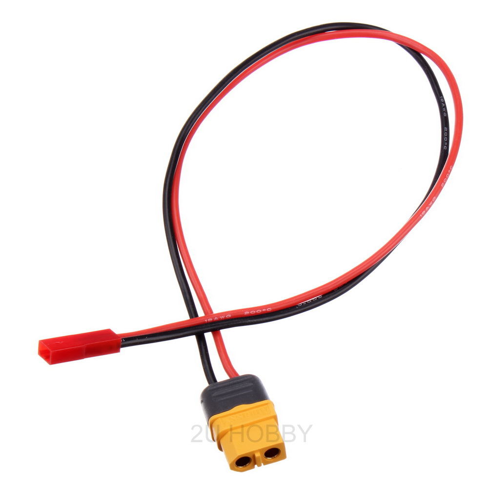Connecteur câble XT60 femelle – Haute qualité, 2 broches, soudure Connecteur câble XT60 femelle – Haute qualité, 2 broches, soudure