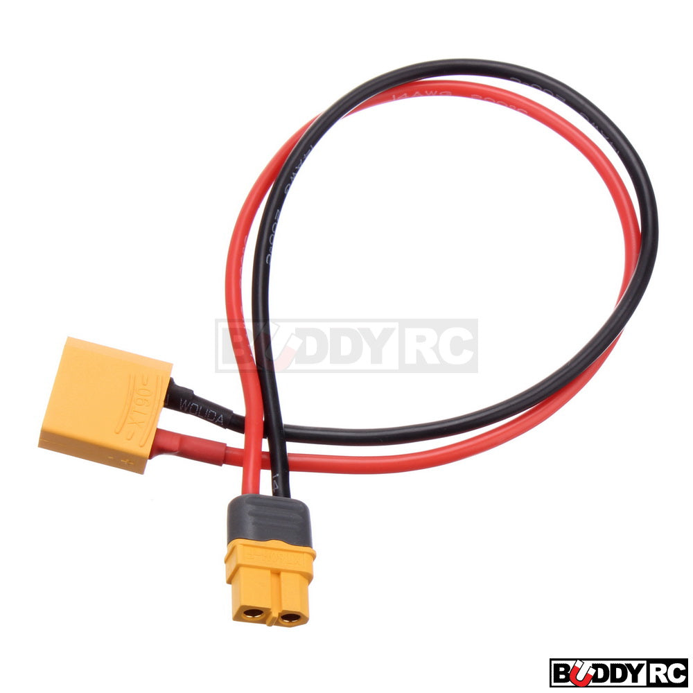 thumbnail image 2 of JTRC 4mm Male To XT60 Female Power Cable (24 Inches) - Multiple Colors Available 2 of 4