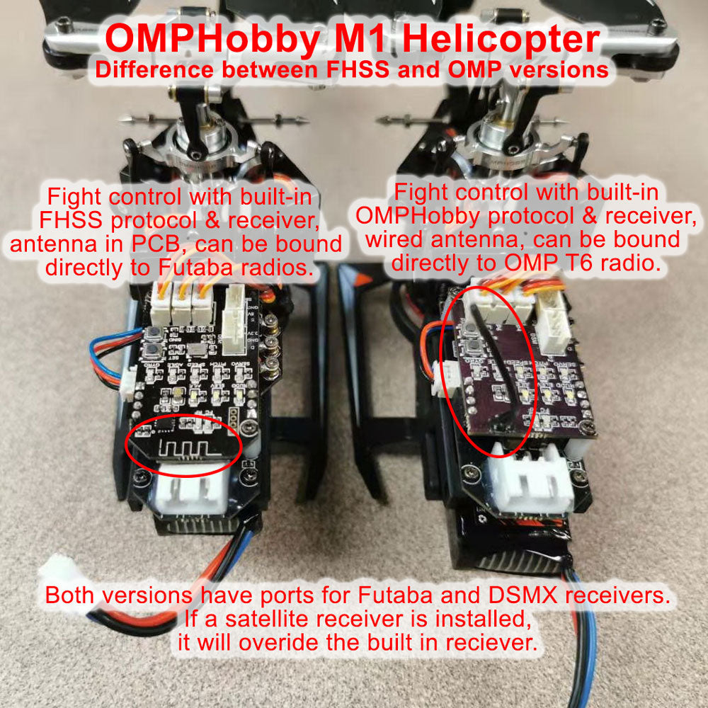 OMPHobby M1 RC Helicopter OMP Protocol Version