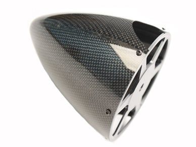 Falcon 5" 3 Blade Round Tip Carbon Fiber Spinners for Gas 5" & 5.5"