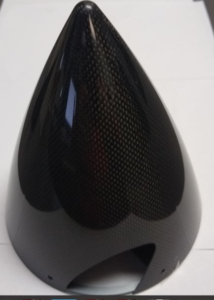 Falcon 4" 3 Blade Round Tip Carbon Fiber Spinners for Gas 4" & 4.5"