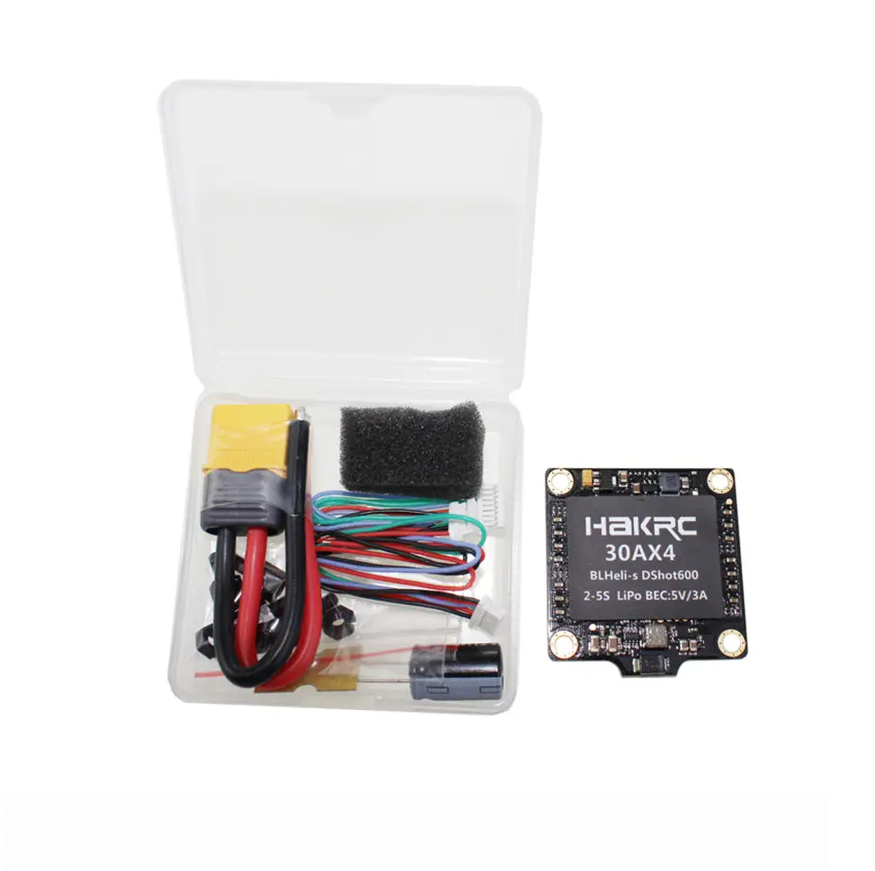 Hakrc 30A 30amp 4 In 1 ESC BLHeli_S BB2 2-5S Dshot600 Built-in 5V 3A BEC For RC Drone FPV Racing