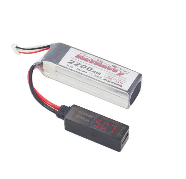 AOKoda LiPo to USB Power Converter QC3.0 Adapter Quick Charger for Smartphone Tablet PC