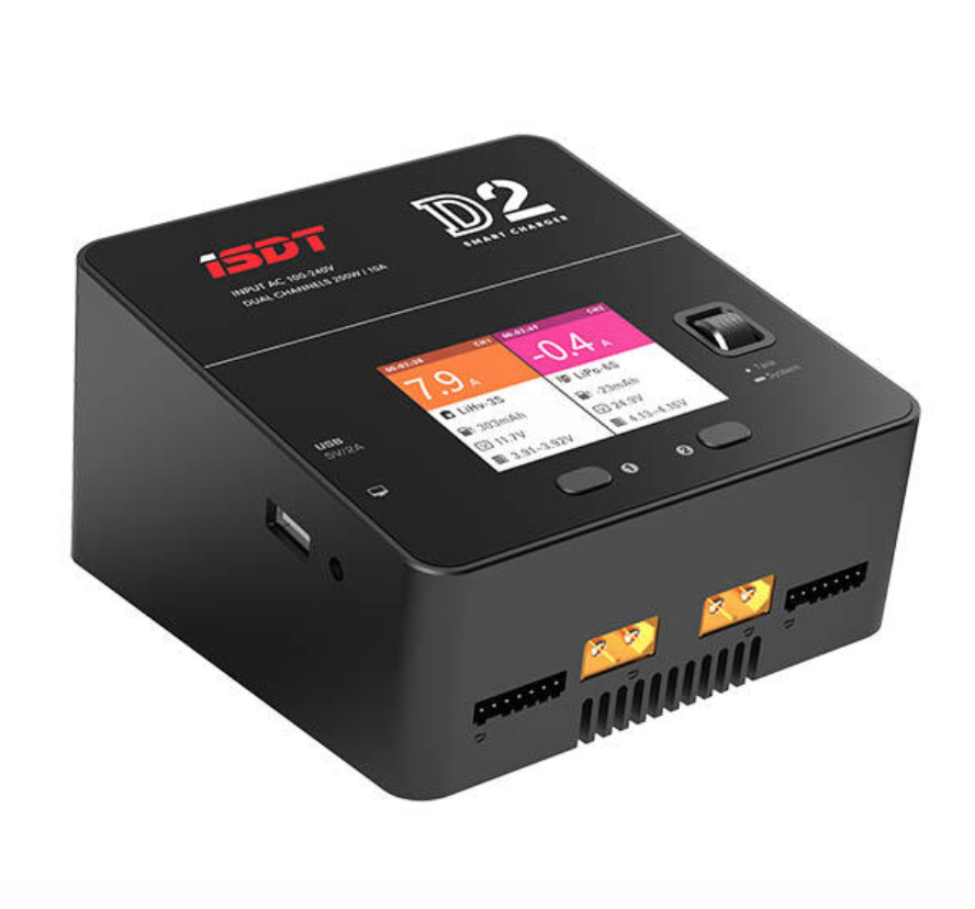 ISDT D2 MK II AC Power 200W Dual Charger ISDT D2 MK II AC Power 200W Dual Charger
