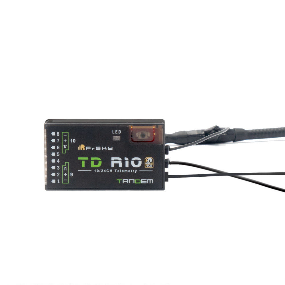 FrSky TD R10 2.4GHz 900M Dual Band Tandem Receiver with Antennas