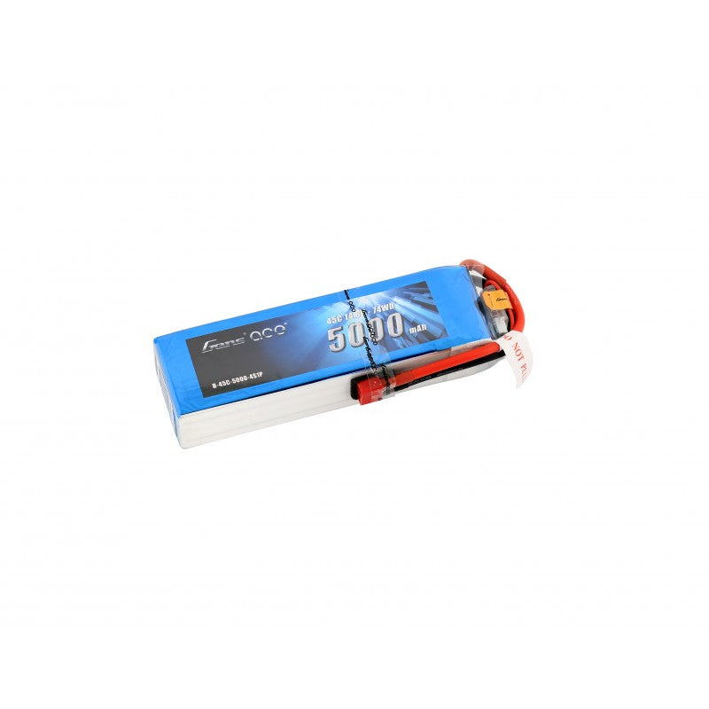 Gens ace 5000mAh 14.8V 45C 4S1P Lipo Battery Pack with Deans plug