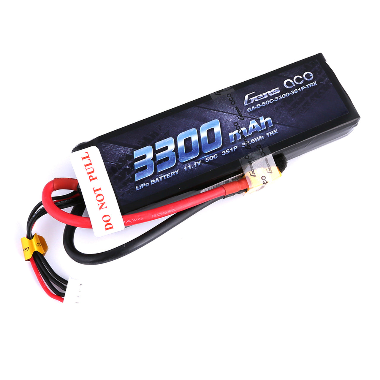 Gens Ace 3300mAh 11.1V 50C 3S1P Lipo Battery Pack With XT60 Plug