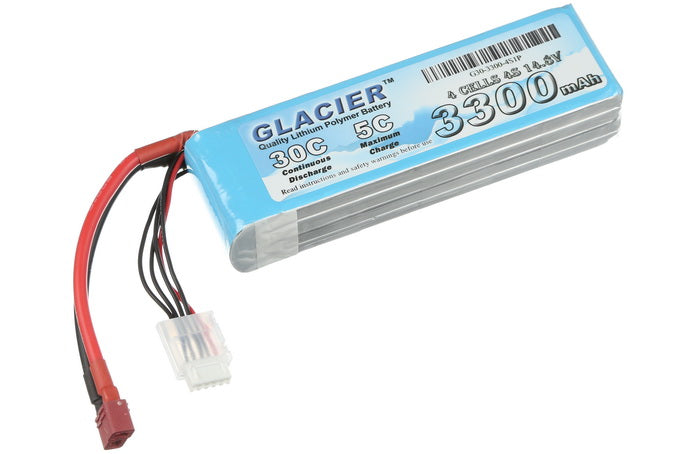 Glacier 30C 3300mAh 4S 14.8V LiPo Battery