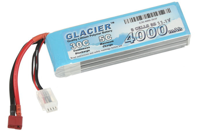 Glacier 30C 4000mAh 3S 11.1V LiPo Battery