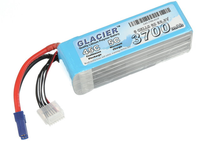 Glacier 45C 3700mAh 6S 22.2V LiPo Battery