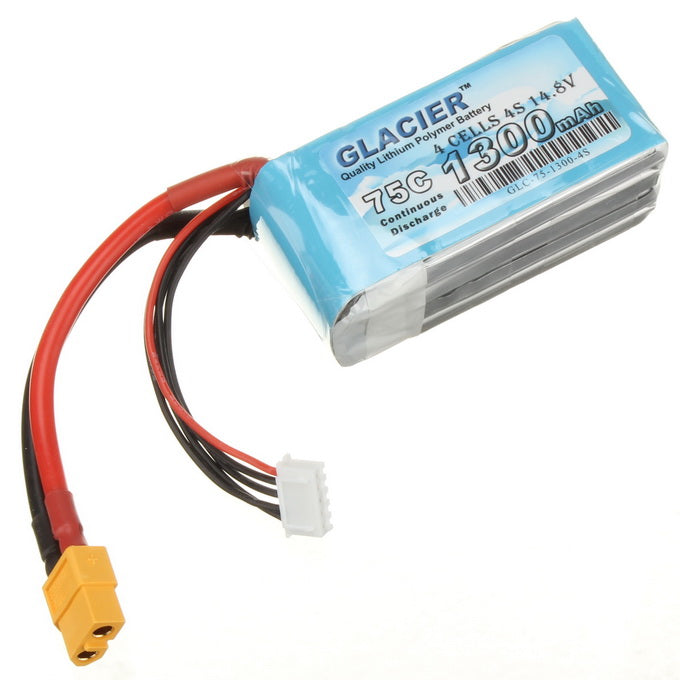 Glacier 75C 1300mAh 4S 14.8V LiPo Battery