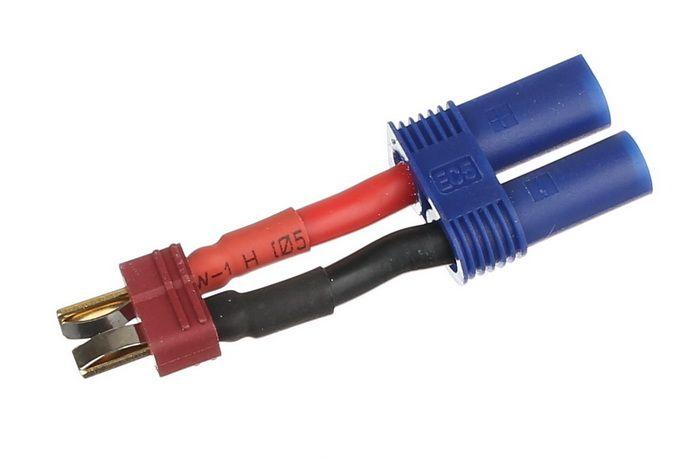 MT Racing EC3 Female To EC5 Male Wired Adapter - Model 2074 For RC Batteries