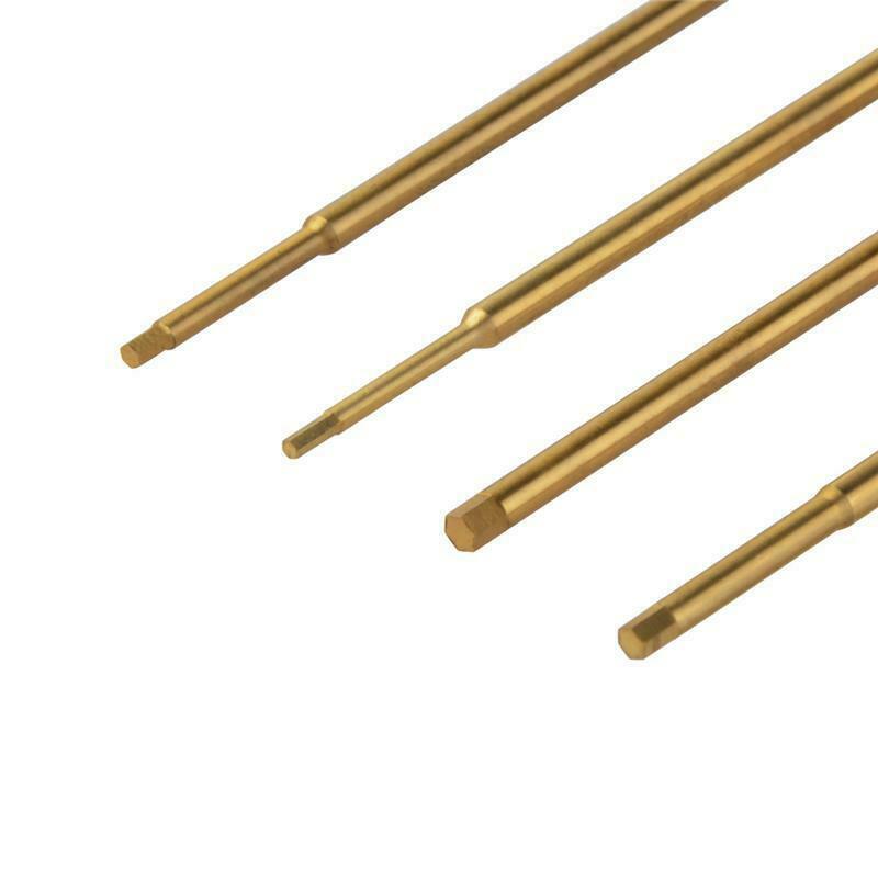 Hex Screw Driver Set Extended Titanium Nitride Coated Tips 6pcs Tools Kit (0.9mm 1.3mm 1.5mm 2.0mm 2.5mm 3.0mm)