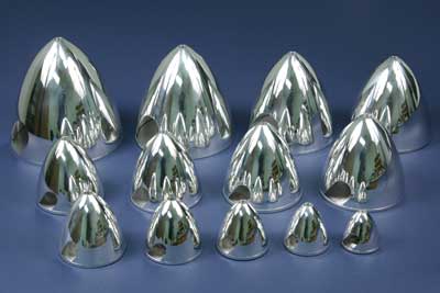 ProSpin Bar-Stock Aluminum Spinners for 2-Blade Propellers PS 200-225-250-275