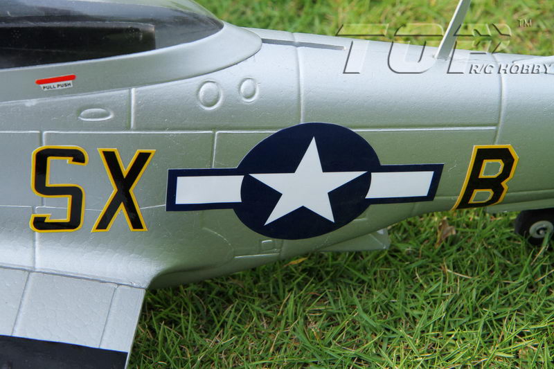 Top RC P-51D Mustang 750mm/30.00in EPO Electric RC Airplane PNP Yellow