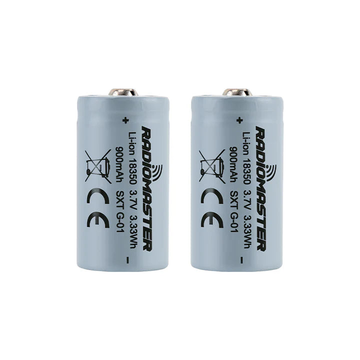 RadioMaster 900mah 3.7v Li-ion 18350 Battery for Zorro Radio Controller (2pcs)