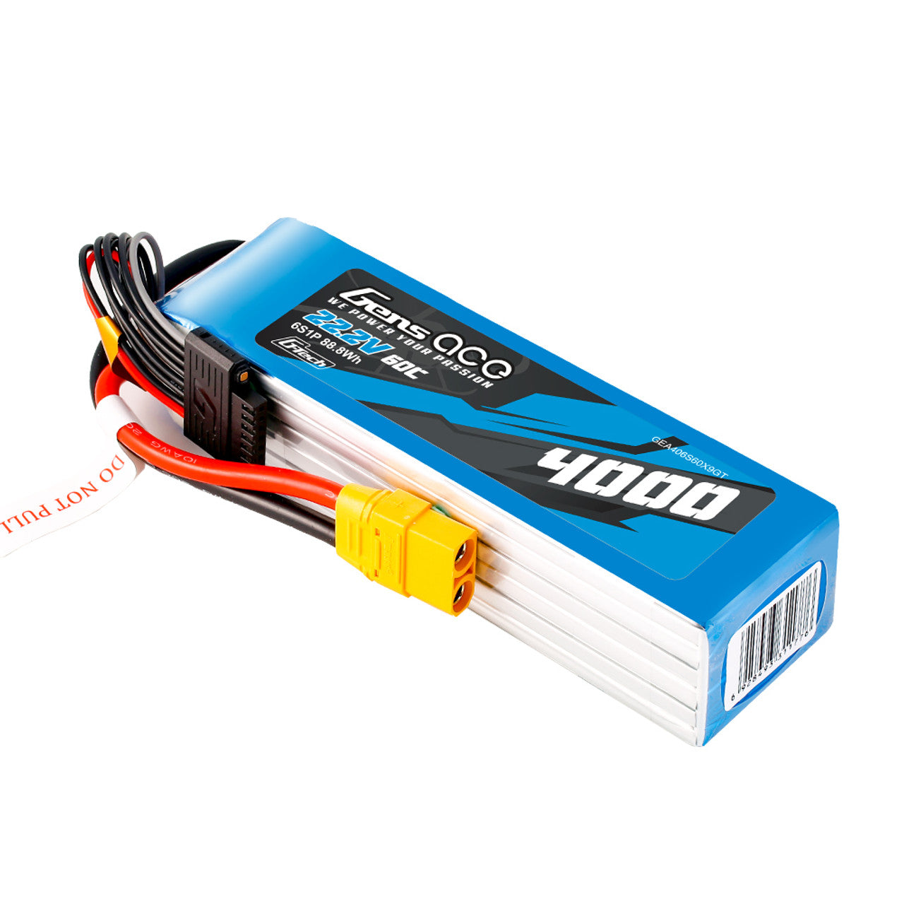 Gens Ace G-Tech 6S 4000mAh 60C 22.2V Lipo Battery With XT90 Plug