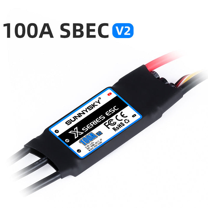 SUNNYSKY X100A 2-6S Brushless ESC with 5V/6V/7.4V 5A BEC