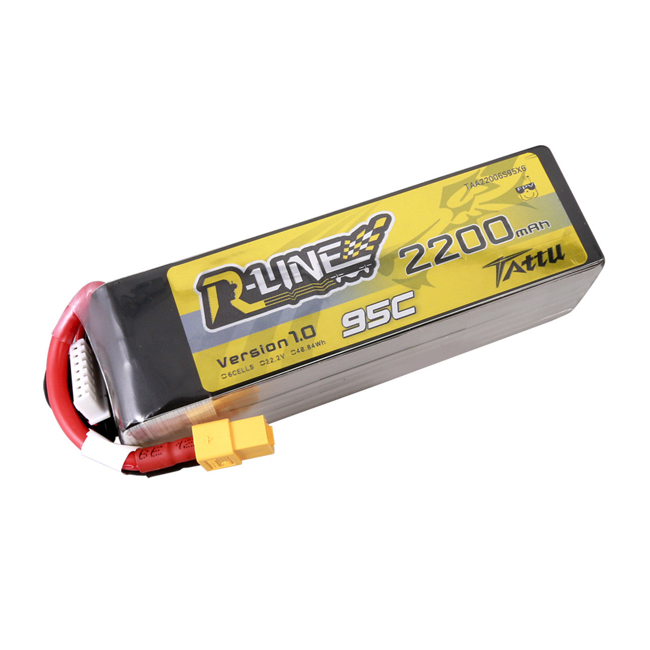 Tattu 2200mah 6S 95C 22.2V R-Line Lipo Battery With XT60 Plug For 7" Quad
