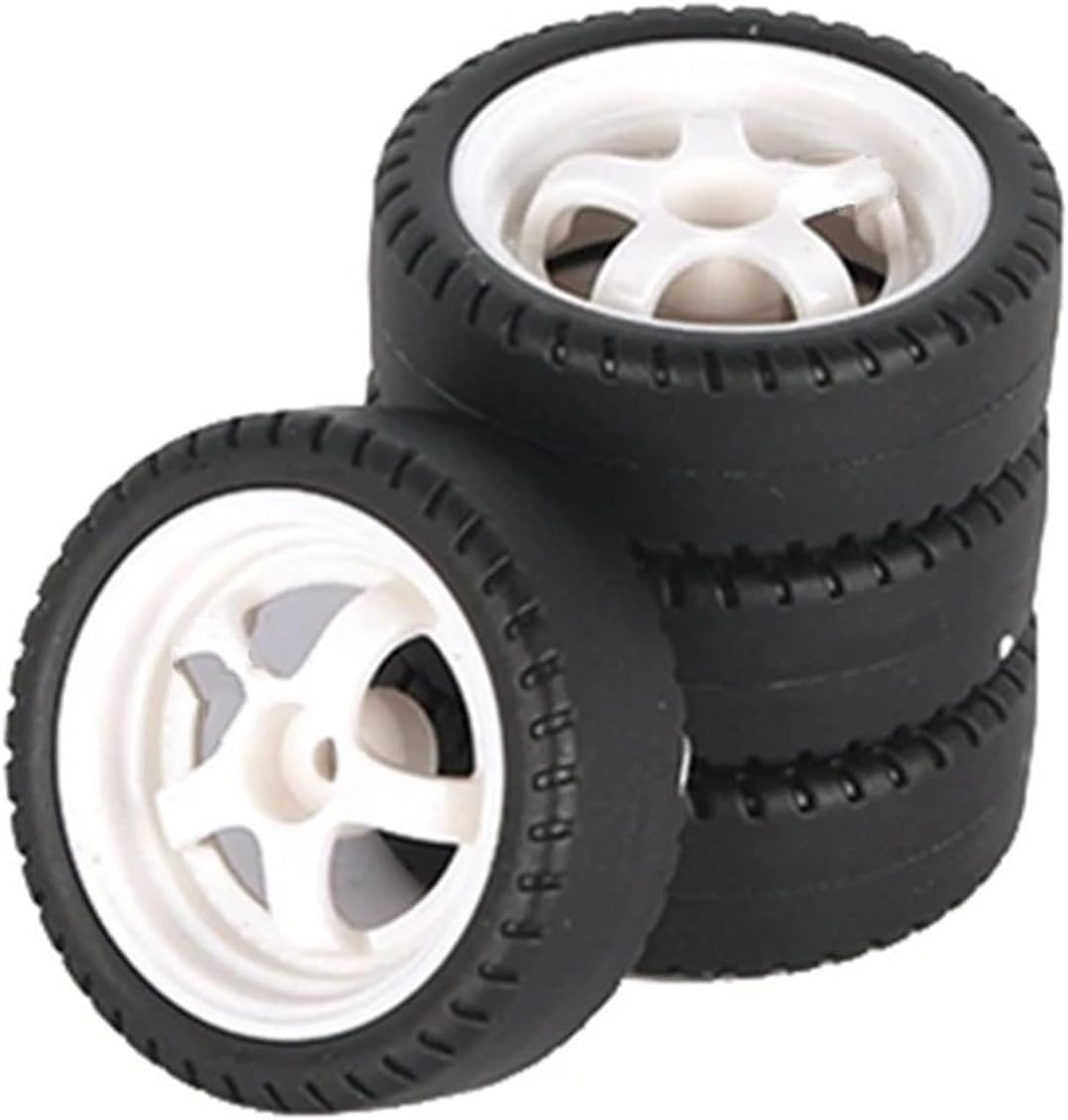 LDRC Drift White 5 Spoke Wheel and Tires
