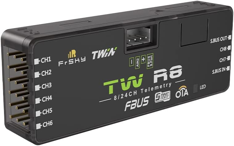 FrSky TW R8 Dual 2.4G Receiver with 8CH Ports 03022027