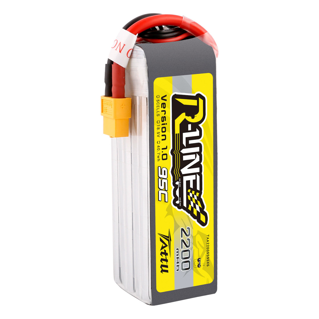 Tattu 2200mah 5S 95C 18.5V R-Line Lipo Battery With XT60 Plug For 7" Quad