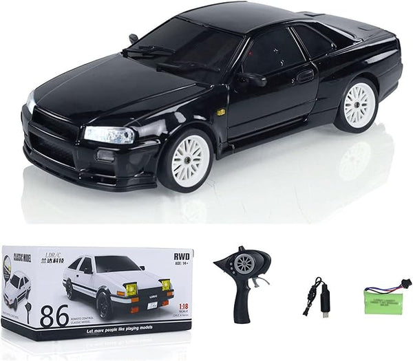Black LdRC A99 1/18 Rwd RC Car Drift Car Remote Control Racing Vehicle