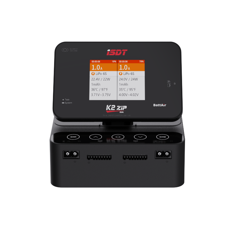 ISDT K2 ZIP 200W 1-8S 20A AC/DC LiPo Charger/Discharger ISDT K2 ZIP 200W 1-8S 20A AC/DC LiPo Charger/Discharger