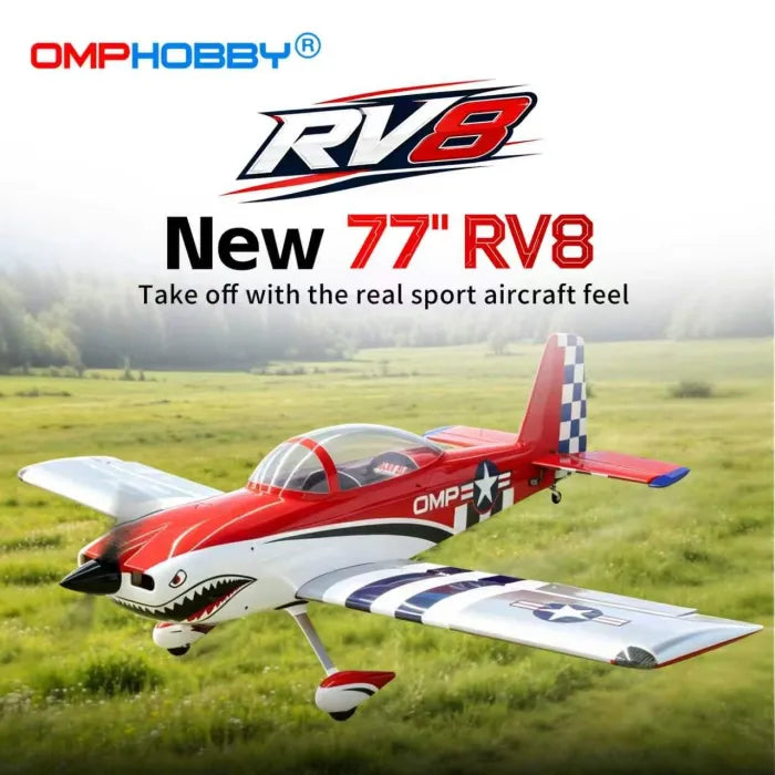 OMPHOBBY 77” RV-8 Balsa Sport Scale RC Airplane – PNP