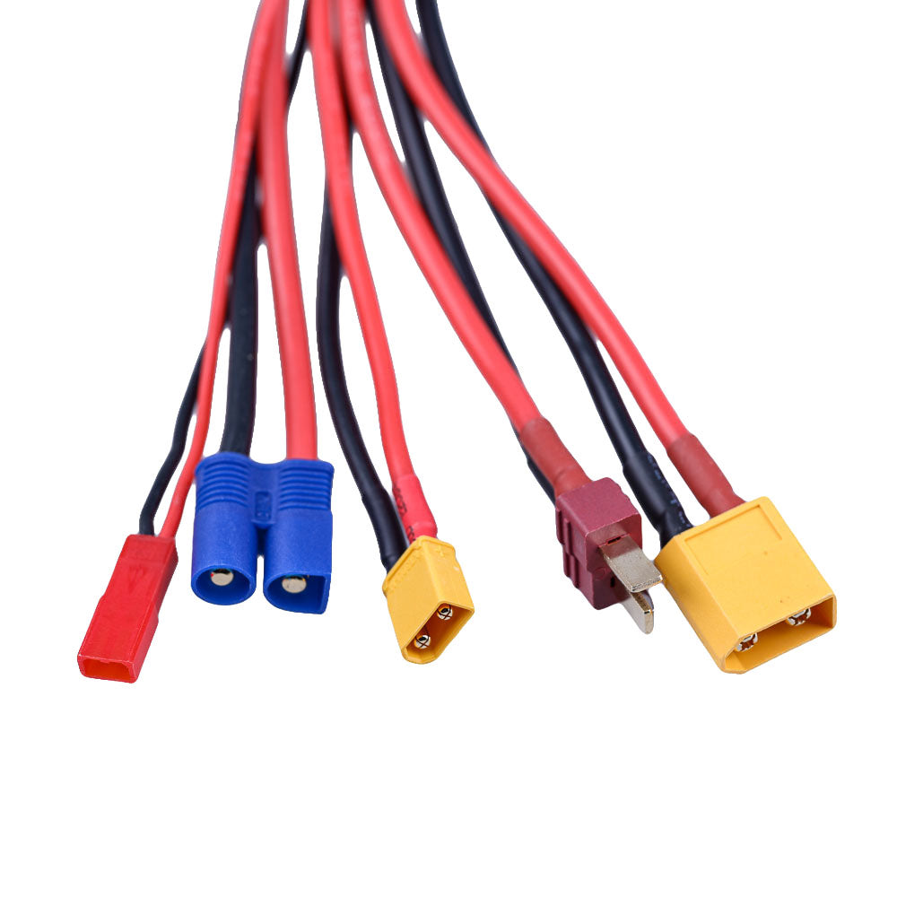 5 Output Universal Charge Cable XT30 XT60 T EC3 JST with XT60 Charger Side - Buddy RC