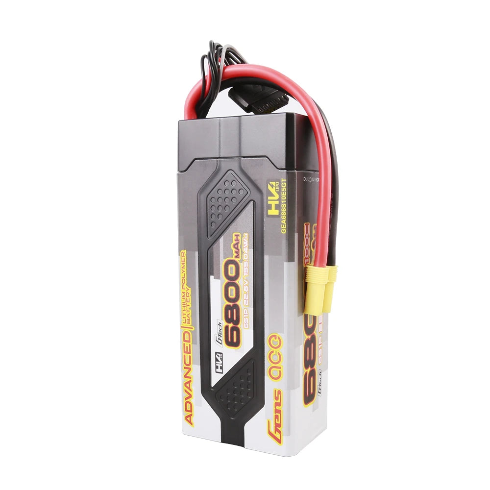 Gens ace 6800mAh 6S 100C 22.8V HardCase G-Tech Advanced Lipo Battery Pack 61# with EC5 Plug