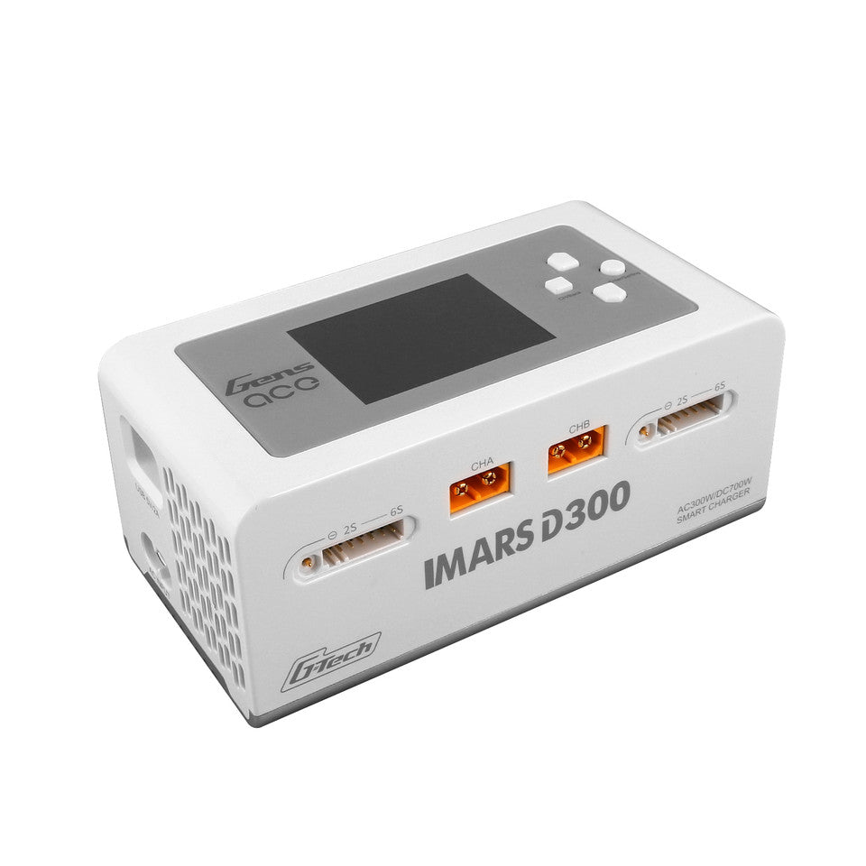 Gens Ace iMars D300 Plus G-Tech Smart Dual AC/DC Charger (Black) (6S/1 Gens Ace iMars D300 Plus G-Tech Smart Dual AC/DC Charger (Black) (6S/1