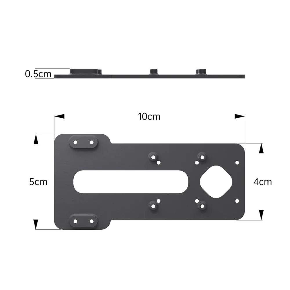 Caddx 3D Printed Mounting Base and Antenna Bracket for CaddxFPV GM3 Gimbal