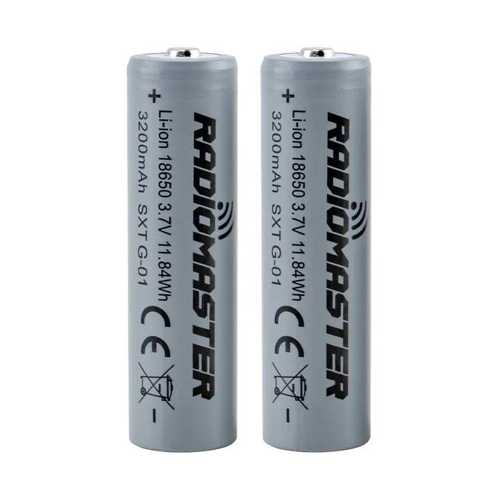 RadioMaster 18650 3200mAh 3.7V Battery (2pcs) for TX16S / Boxer / TX12/ Pocket / MT12 Radios