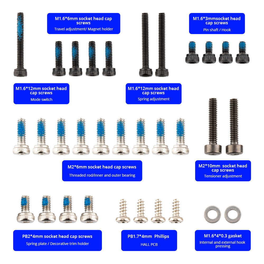 Radiomaster Screw Set for AG01 & AG01 MINI Gimbals