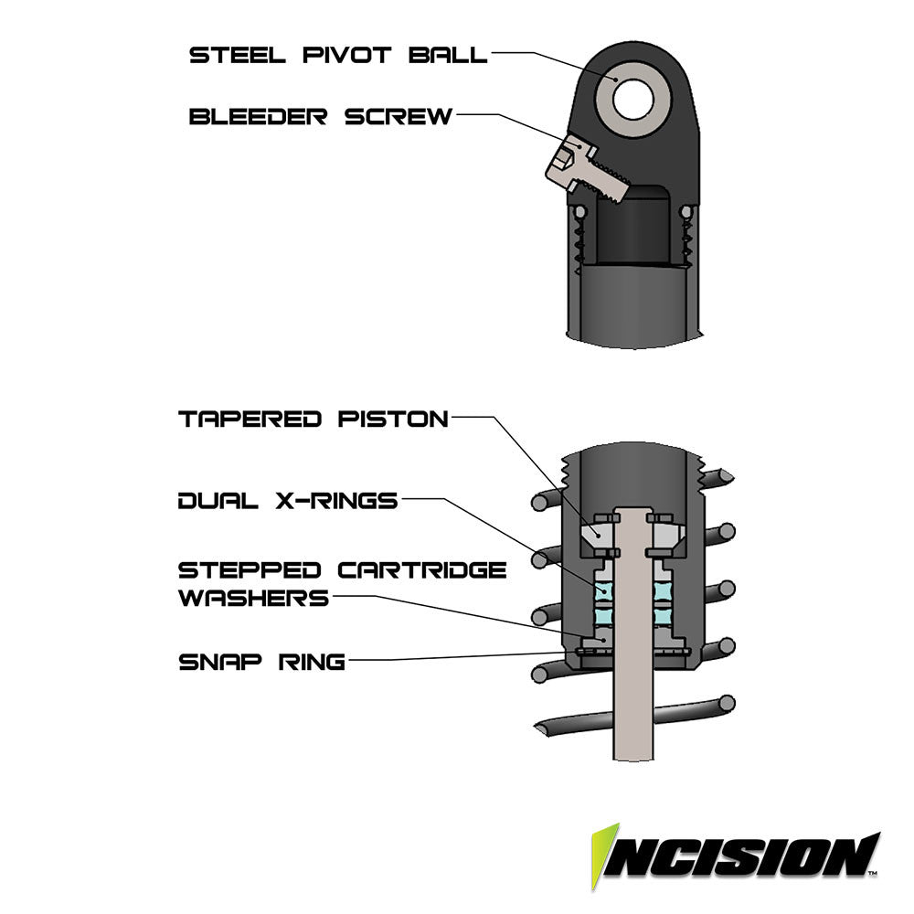 Vanquish Products Incision S8E 80mm Scale Shock Set