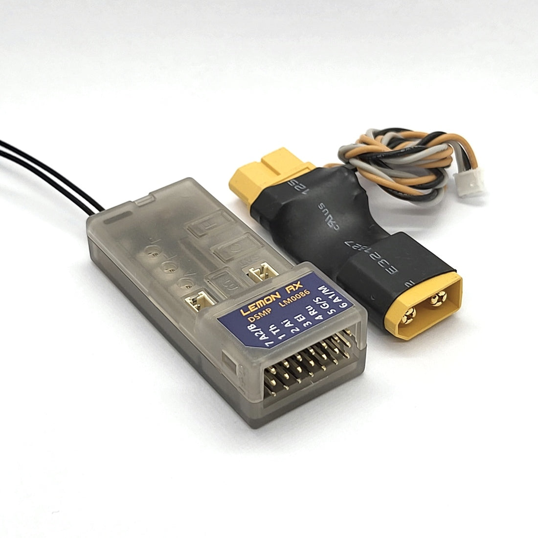 Lemon Rx DSMP 7-CH TELEMETRY STABILIZER & XT60 ENERGY METER (DSMX/DSM2 COMPATIBLE)