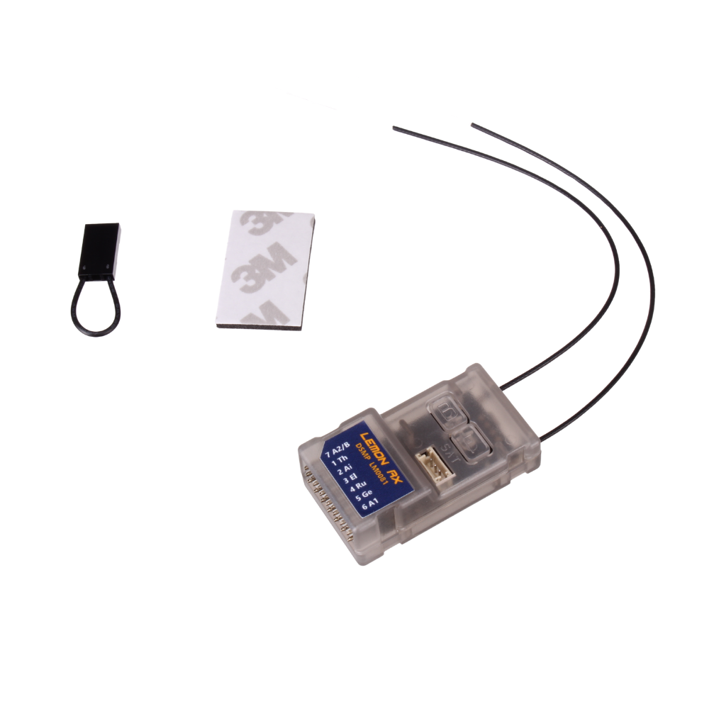 Lemon Rx DSMP 7-Channel Receiver with Diversity Antenna DSMX DSM2 Compatible